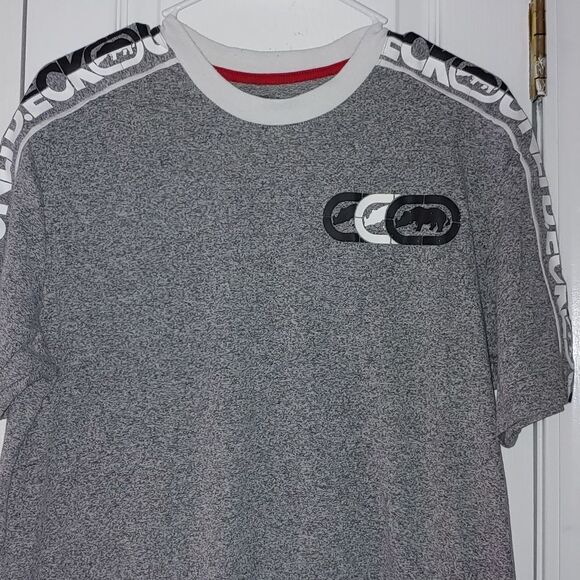 Ecko  Unltd gray short sleeve shirt  Sz L EUC - Picture 3 of 6
